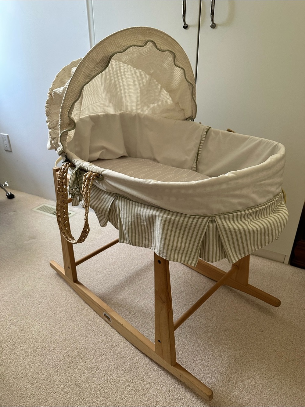Jolly Jumper Rocking Basket Stand,  Bassinet and Canopy (complete set)